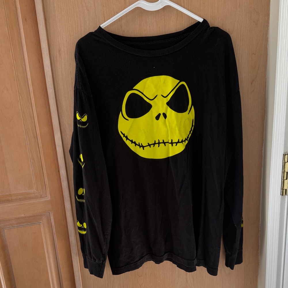 Black and Yellow Nightmare Before Christmas - Jack Long sleeve